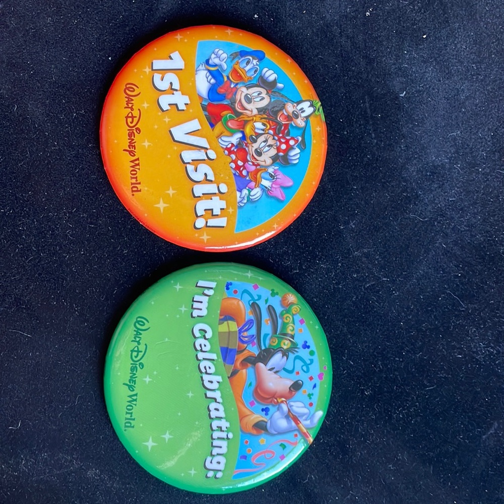 Walt Disney World 3” Pins set of 2